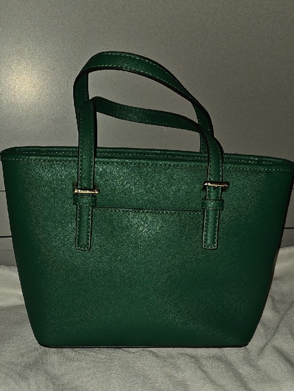 Michael Kors Emerald Green Saffiano Leather Mini Tote - Picture 5 of 16